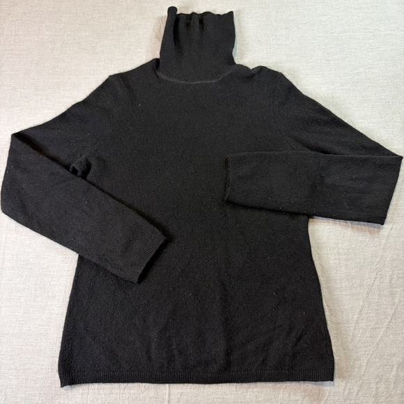 Charter Club Luxury Sweaters - Women's Cashmere Charter Club Luxury Turtleneck Sweater Black Sz S